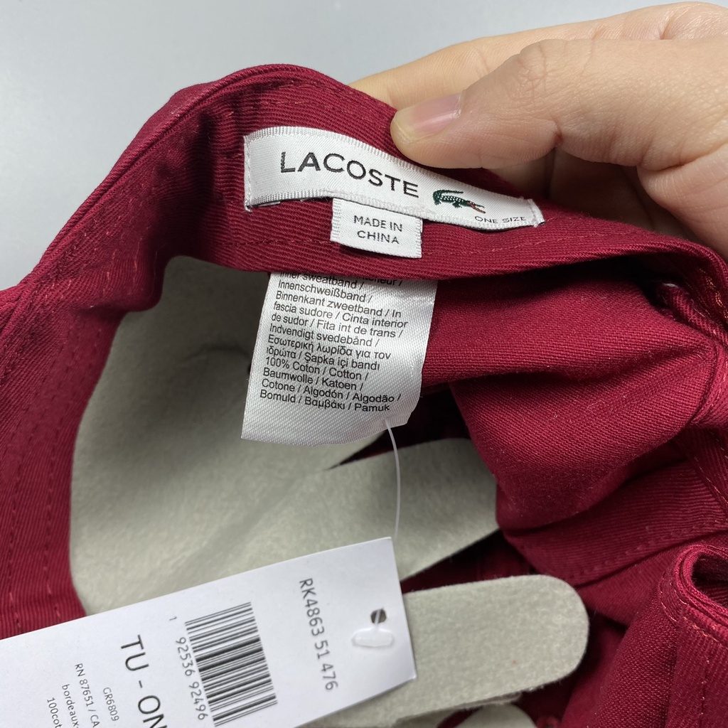 Mũ Lưỡi Chai Lacoste RK4863 476 Chính Hãng