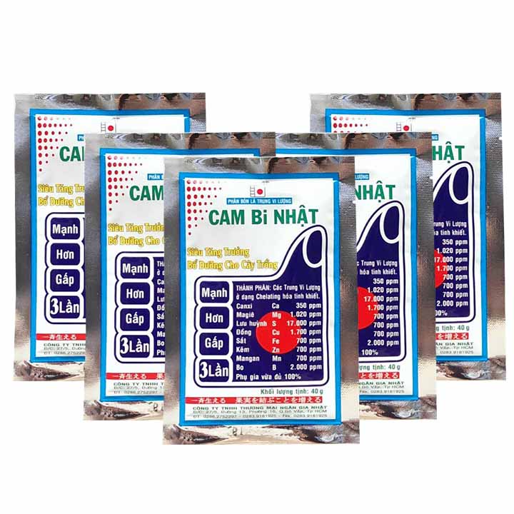 Phân bón bổ sung trung vi lượng cam bi Nhật tăng trưởng cây trồng - Gói 40 gram