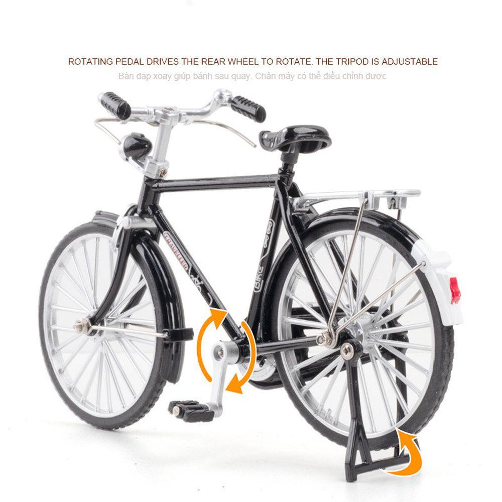 Đồ trang trí Xe Đạp Mini Bằng Kim Loại Tỉ Lệ 1: 10 Dùng Để Trang Trí Nhà Búp Bê