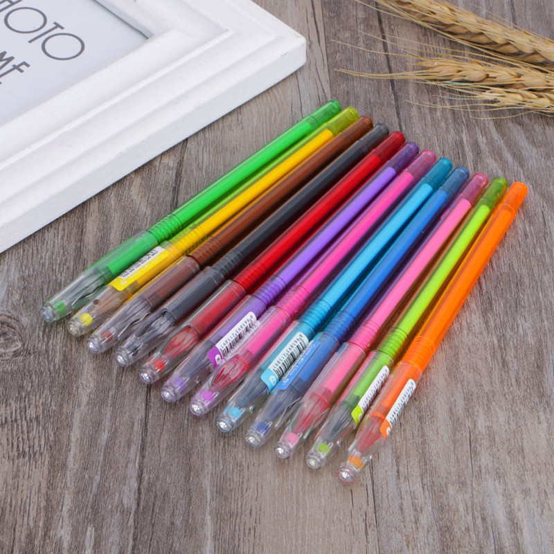 Set 12 Bút Mực Gel Màu Cho Học Sinh