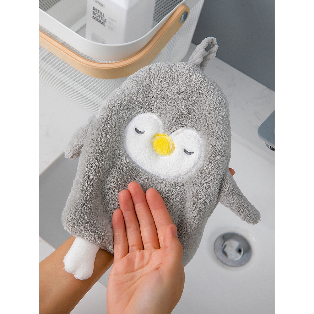 Khăn lau tay siêu thấm nước nhanh khô kiểu dáng hoạt hình đáng yêu dùng trong nhà tắm và nhà bếp