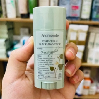 Thanh lăn mụn Mamonde - Thanh sáp lăn mụn đầu đen ngừa mụn thu nhỏ lỗ chân lông Mamonde Pore Clean Stick 18g