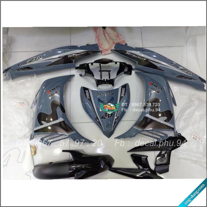 Tem Rời Exciter 135 Movistar Xám xi măng (B)