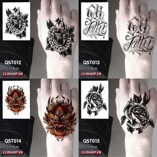 Hình Xăm Dán Bàn Tay Các Loại (11x8cm)