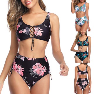 Set Bikini Hai Mảnh Phong Cách Vintage Xinh Xắn Cho Nữ
