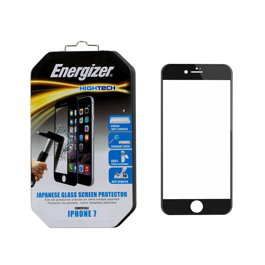 Miếng dán cường lực full viền Energizer cho iPhone 7 - ENHTTGPRIP7