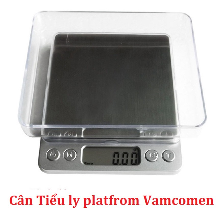 [TẶNG 2 ĐĨACÂN] Cân Tiểu Ly Điện Tử Platform 1kg x 0.1g, Kiểu Dáng Hiện Đại, Dễ Sử Dụng, Độ Ổn Định Và Chính Xác Cao