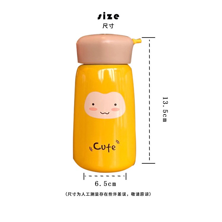 Bình giữ nhiệt mini siêu Cute nhiều sắc màu 250ml