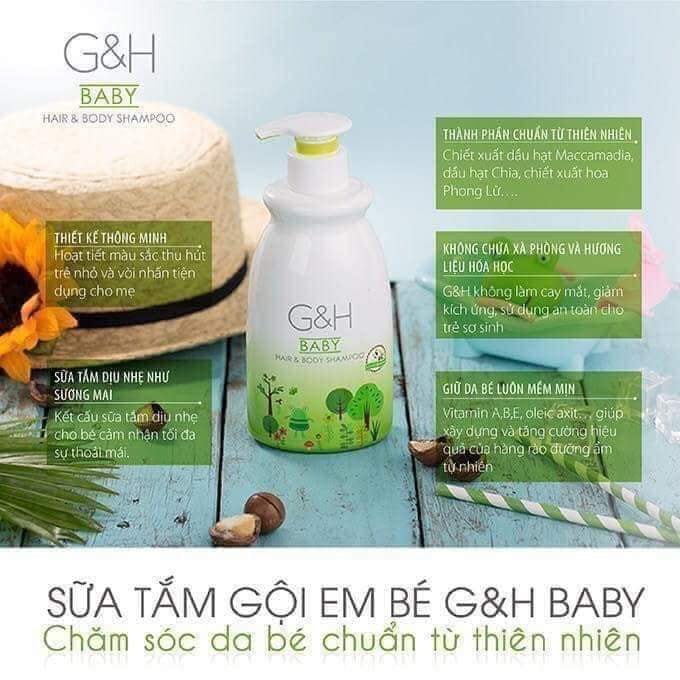 sữa tắm gội em bé