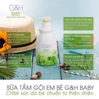 sữa tắm gội em bé