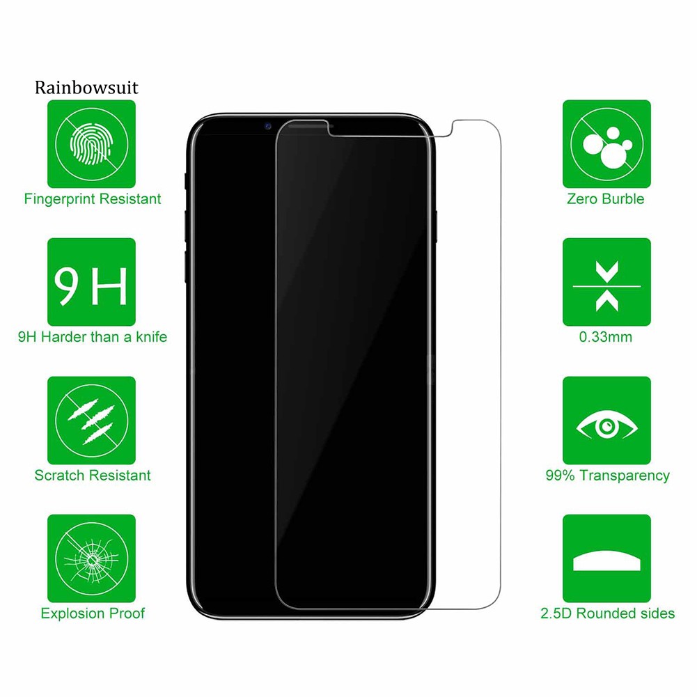 Kính Cường Lực 9H Bảo Vệ Mặt Trước Cho iPhone 8 Plus X XS 11 Pro Max