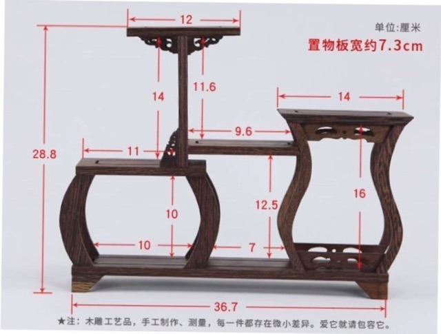 Kệ gỗ mini hình lọ hoa trang trí độc đáo tphcm