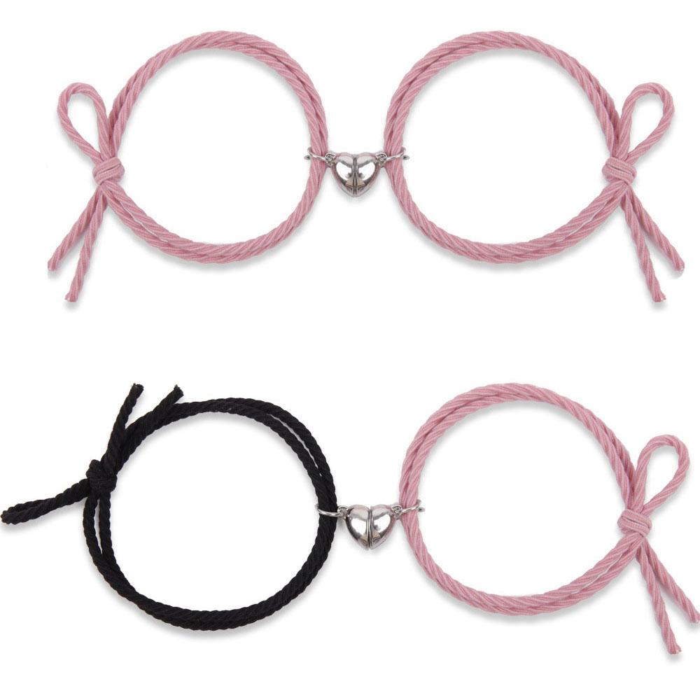 Set 2 Vòng Tay Cặp Đôi Bằng Thép Không Gỉ Quyến Rũ