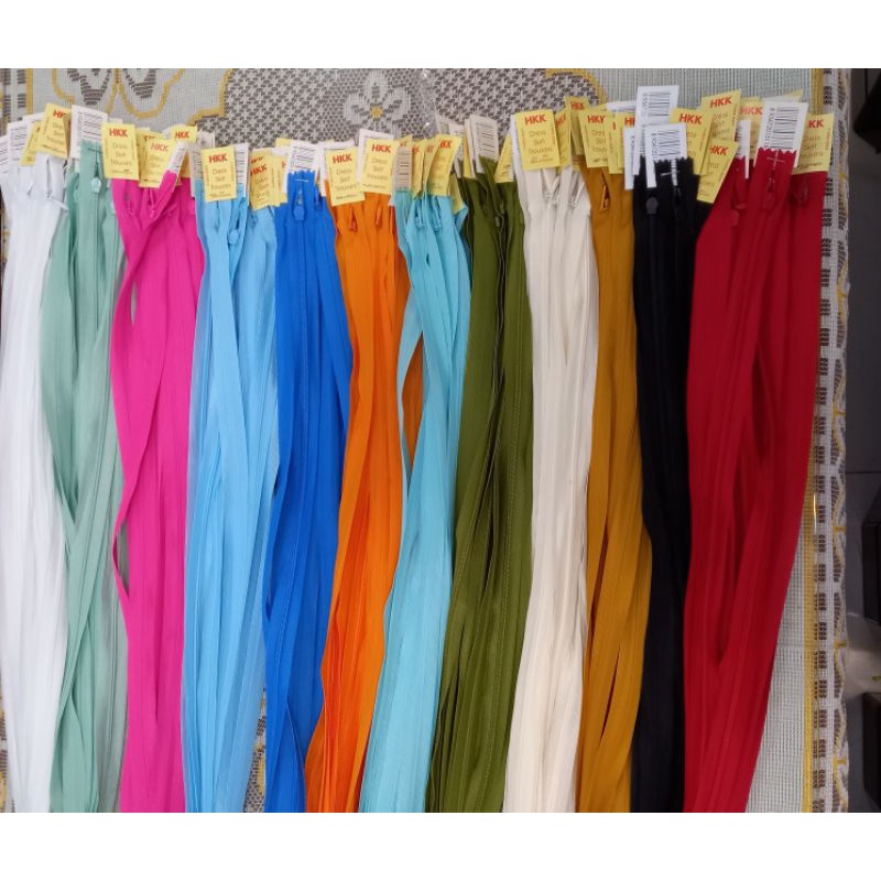 DÂY KÉO GIỌT NƯỚC HKK, DÂY KÉO CHÌM 60CM VÀ 25CM NHIỀU MÀU, Dk QUẦN TÂY 20CM HKK