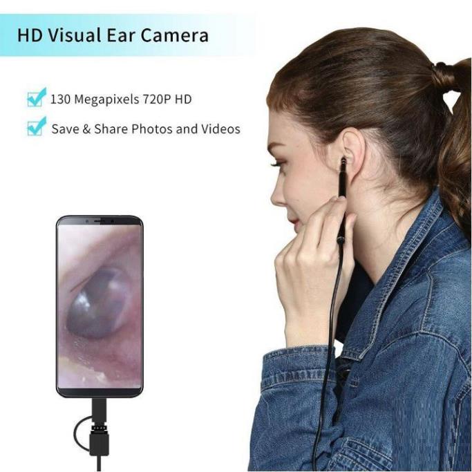 Camera nội soi tai mũi họng hút ráy tai Visual Earwax Clean Tool (an toàn cho trẻ) | BigBuy360 - bigbuy360.vn
