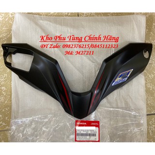 Trang trí nắp tay lái trước dành cho xe AirBlade màu đen nhám đời 2018-2019