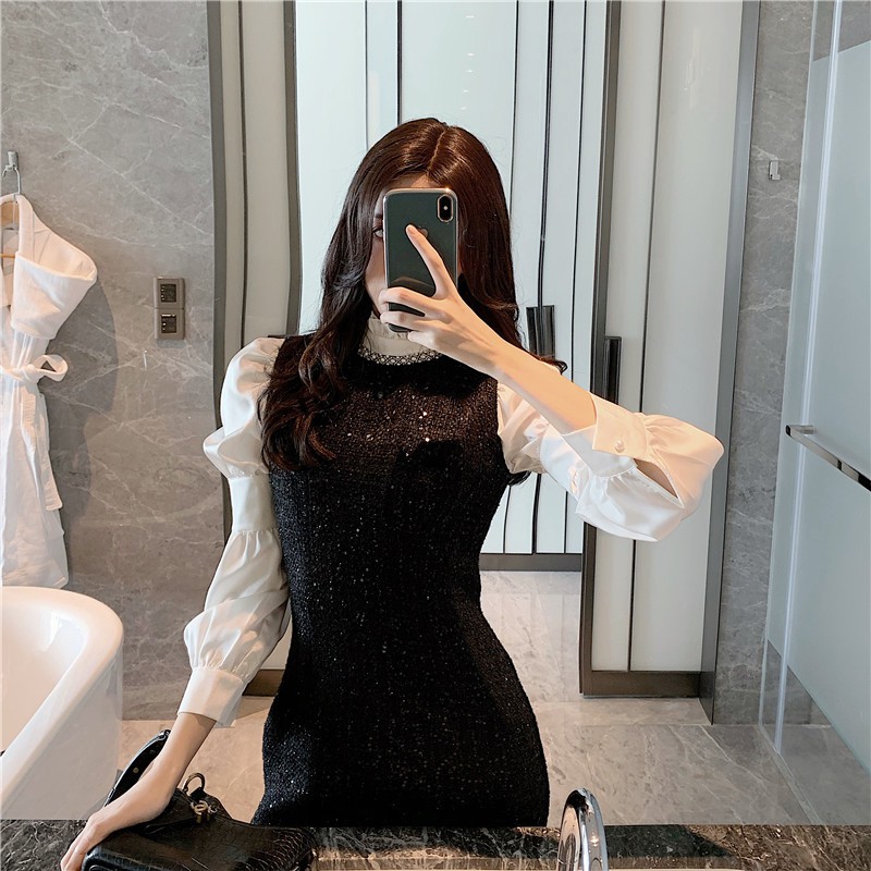 [SẴN ] Váy dạ tweet váy dạ đen | BigBuy360 - bigbuy360.vn