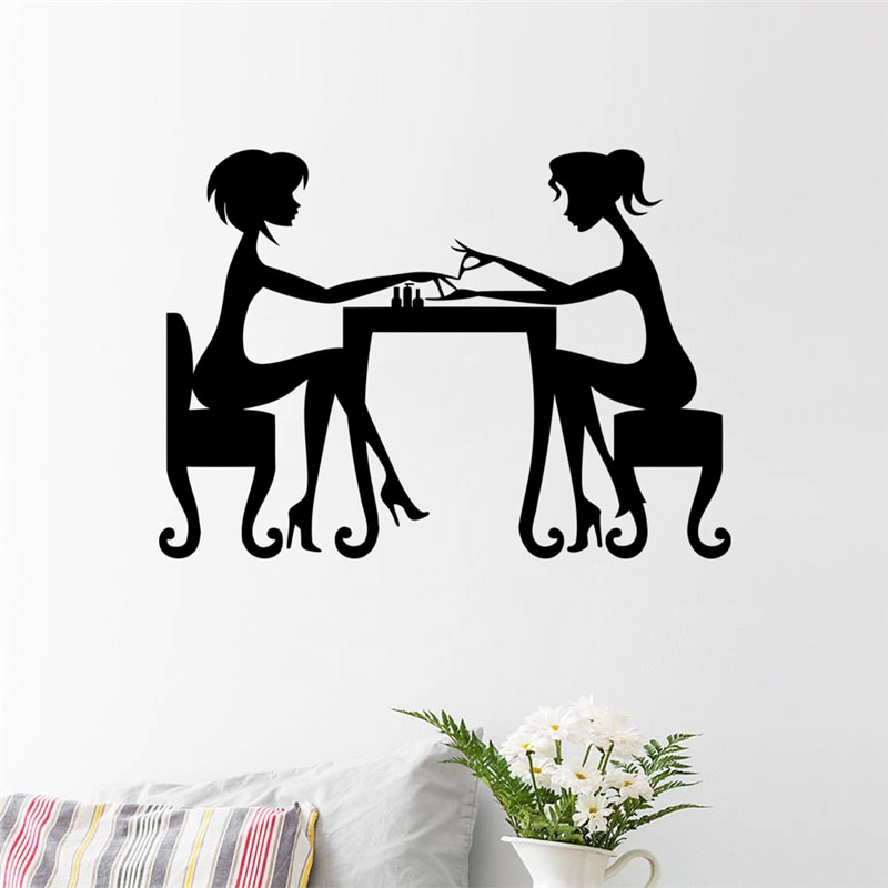 Beauty Salin Giấy Dán Tường Trang Trí Chống Nước Có Thể Tháo Gỡ Cho Cửa Hàng salon