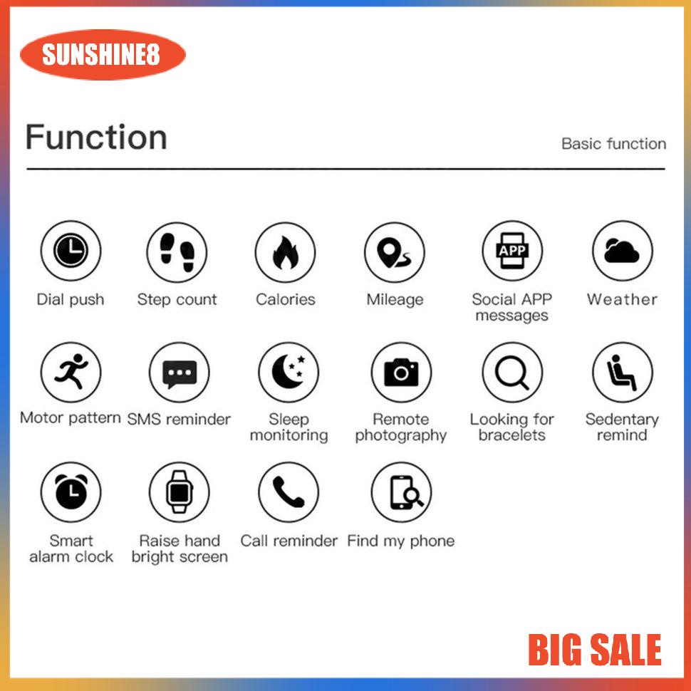 【SUN】Đồng Hồ Thông Minh Y68 Pro Kết Nối Bluetooth Hỗ Trợ Theo Dõi Sức Khỏe