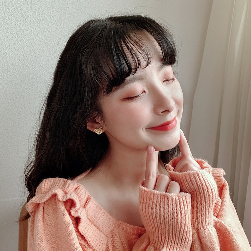 Khuyên tai nữ thiết kế đơn giản dễ thương thời trang