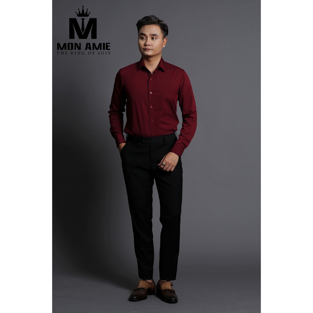 Áo Sơ Mi Nam Mon Amie Công Sở Thời Trang Loại Trơn | BigBuy360 - bigbuy360.vn