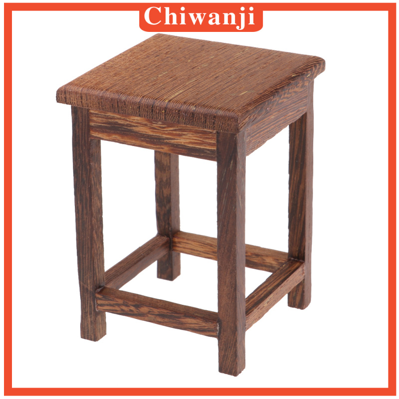 [Chiwanji] Bộ Bàn Ghế Ngồi Cho Nhà Búp Bê Phong Cách Vintage