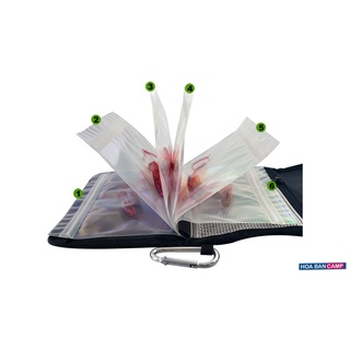Túi Đựng Mồi Mềm iLure Có Ngăn Zip Bảo Quản Mồi Không Bị Khô, Giữ Màu Giữ Mùi