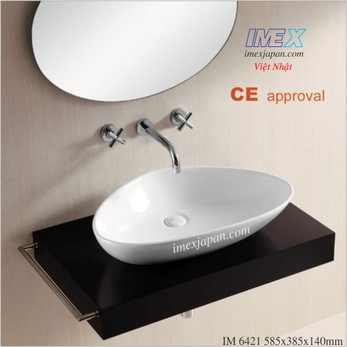 Lavabo đặt bàn IM 6421 chưa bao gồm vòi xả