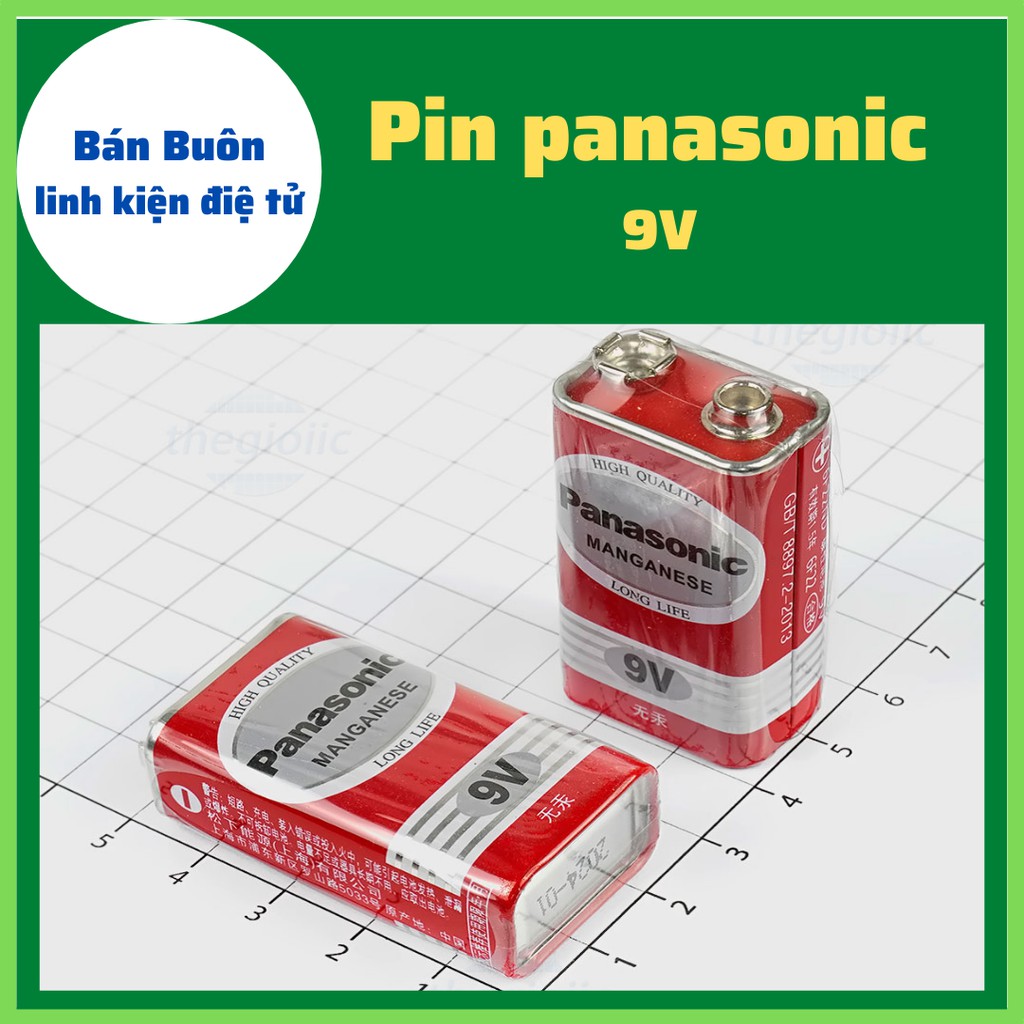 Pin 9v, pin 9v panasonic, pin mitsubishi (Giá đại lý)