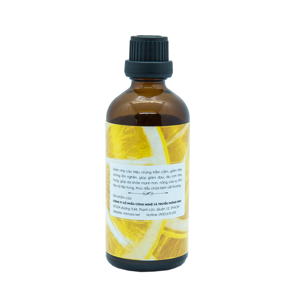 Chai 50ml Tinh dầu thơm phòng Minnaa hương chanh khử mùi hiệu quả