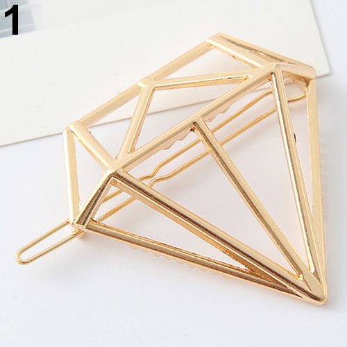 Kẹp tóc hình kim cương thanh lịch cho nữ