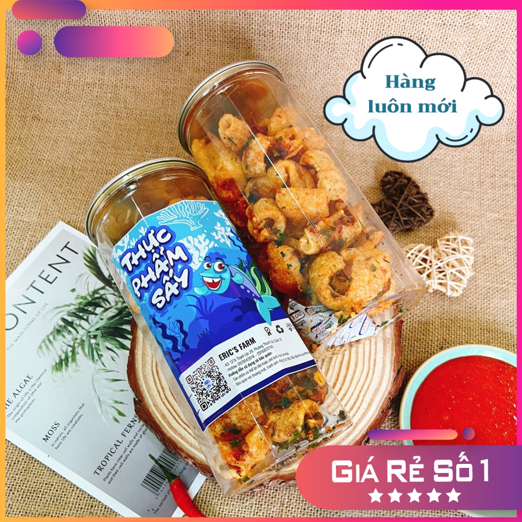 Da heo chiên giòn sốt mắm hành Eric's Food 150g, thơm giòn, ăn vặt Sài Gòn siêu ngon, giá rẻ