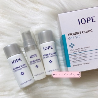 Bộ dưỡng da mụn mini IOPE Trouble Clinic