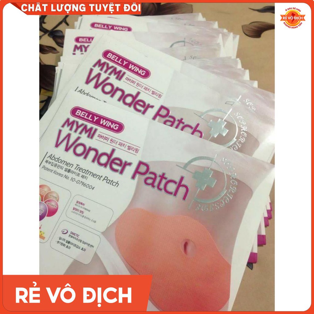 Sỉ 5 miếng dán tan mỡ (1 hộp) Wonder patch