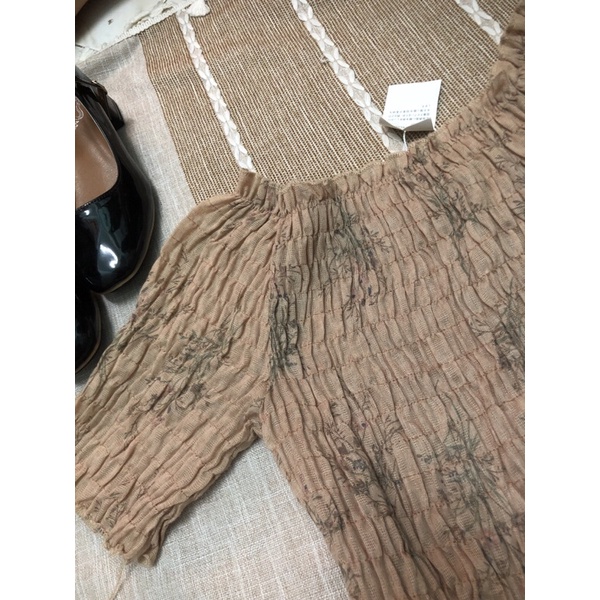 Đầm Linen bẹt vai size M 2hand si tuyển D14a