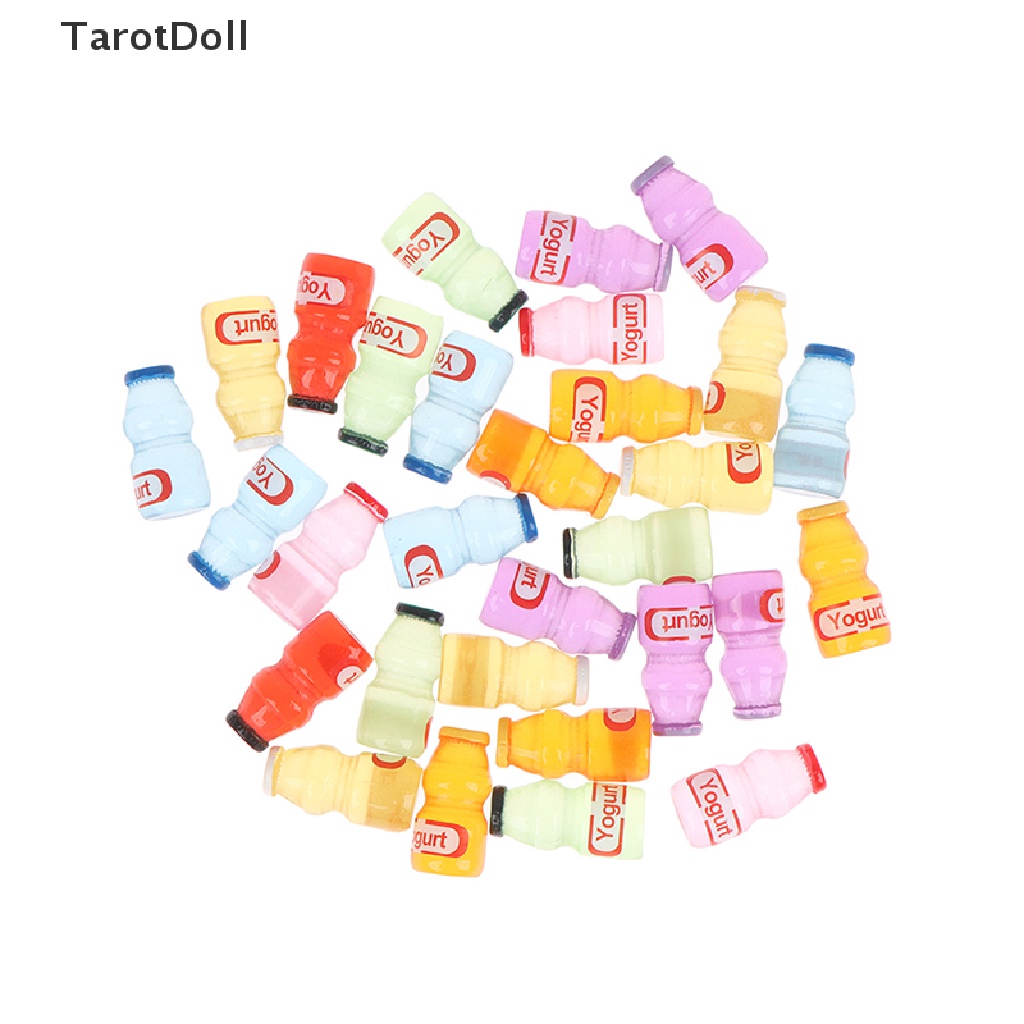 Set 5 Chai Sữa Mini 1 / 12 Dùng Để Trang Trí Nhà Búp Bê