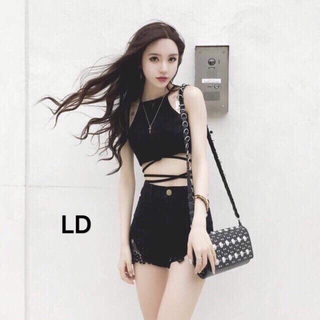 Áo 2 dây buộc bụng
