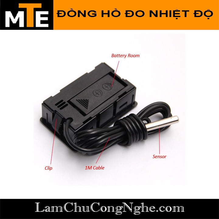 Mạch đồng hồ đo nhiệt độ không khí DS18B20