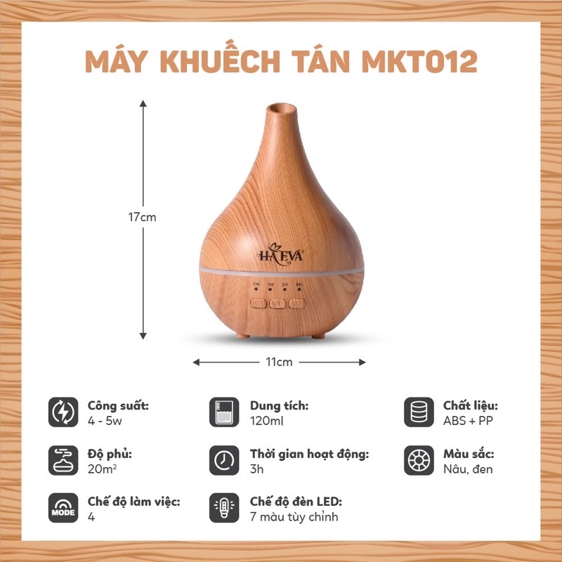 Máy khuếch tán xông tinh dầu MKT-012 Haeva