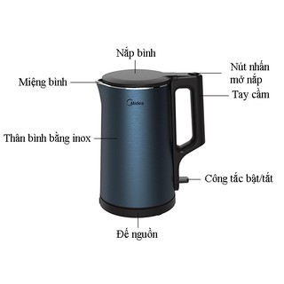 Ấm đun siêu tốc Midea MK-317DC