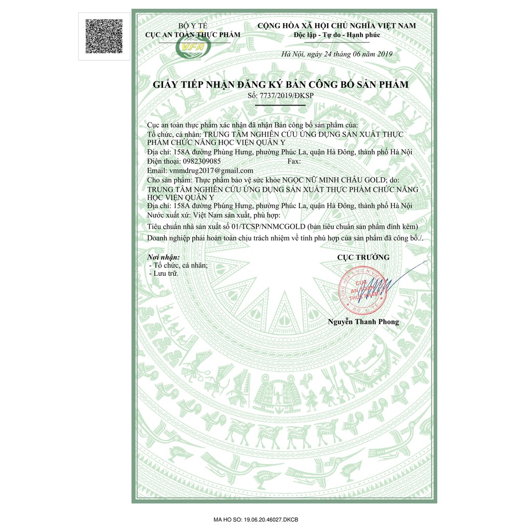 Ngọc nữ minh châu Gold Học viện quân y