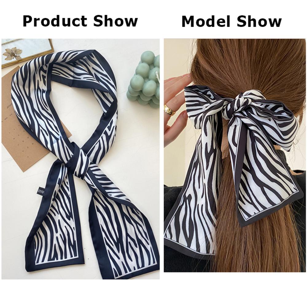 Dây Cột Tóc Đuôi Ngựa Cột Nơ Phong Cách Retro Thanh Lịch