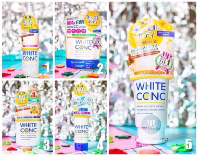 Sữa dưỡng thể trắng da White Conc Cc cream