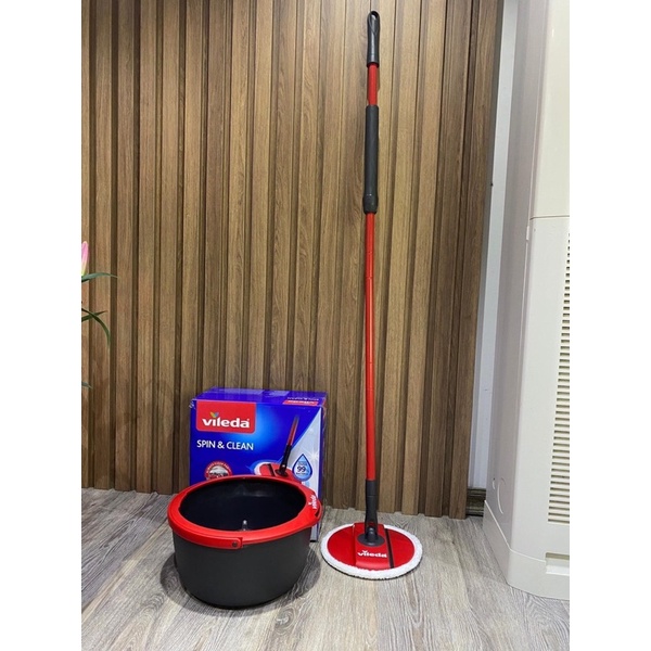 Cây lau nhà Đức Vileda Spin and Clean TSU161821 tròn