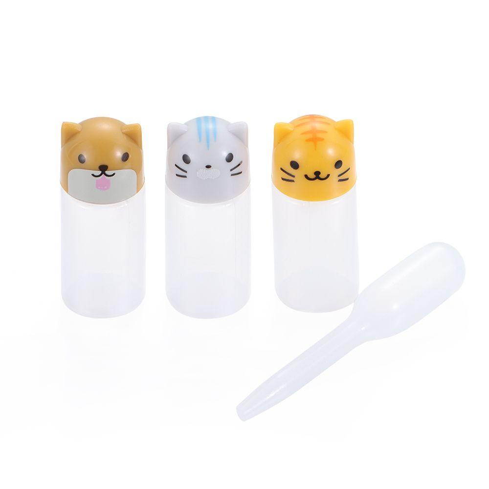 LEILY 4PCS Salad Seasoning Sauce Bottle Cute Kitchen Accessories Small Container Mini Lunch Box Cartoon Kids For Bento