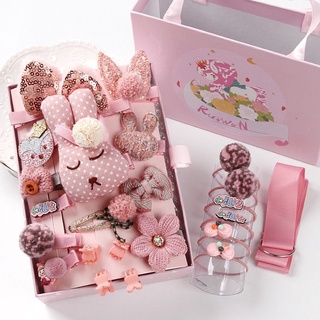Set  kẹp, cột tóc cho bé  dễ thương, đồ buộc tóc  bé gái