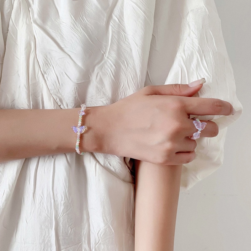1 Vòng Cổ Nhiều Màu Sắc Hình Học, Bướm Và Chữ Thời Trang Hàn Quốc