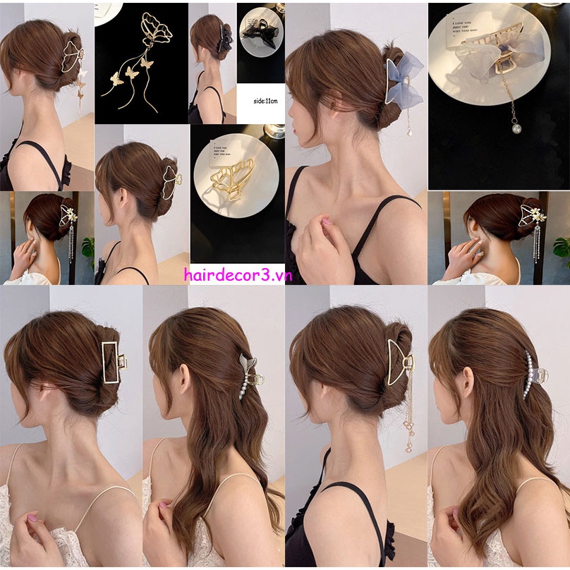 Kẹp Tóc Cá Mập Lớn Phong Cách Hàn Quốc Cho Nữ