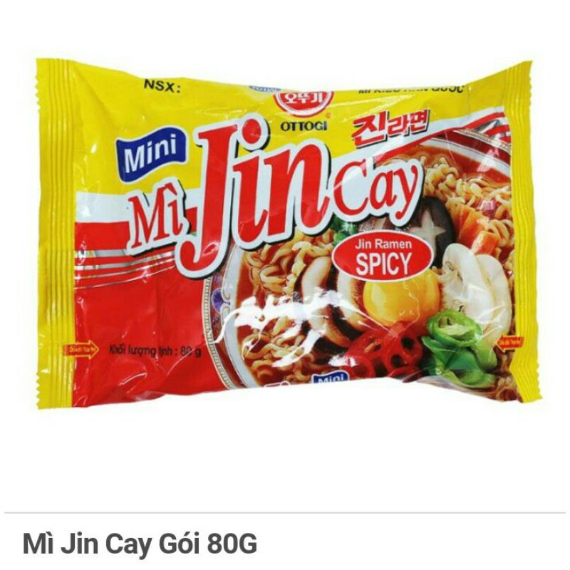 thùng 30 mì Jin cay gói 80g