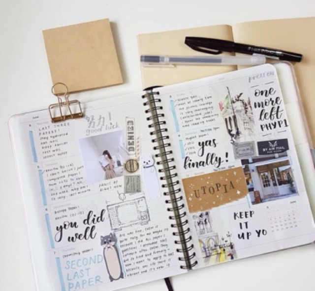 Sổ planner A5 bullet journal 200 trang ruột dot